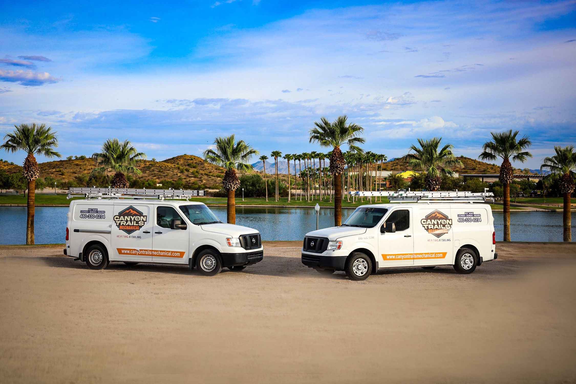 Canyon Trails Mechanical service vans